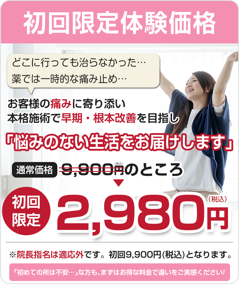 初回限定体験価格